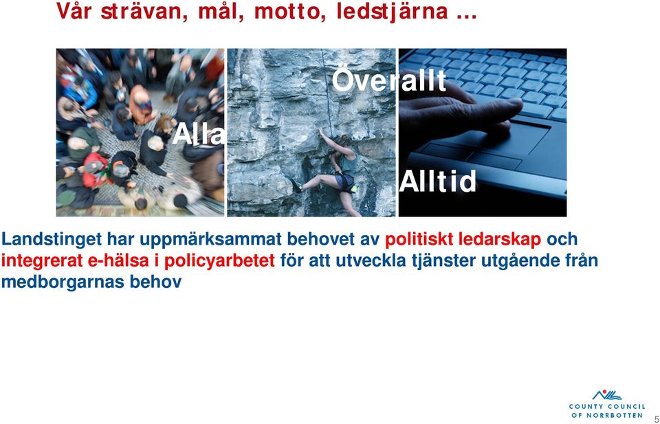 politiskt ledarskap och integrerat e-hälsa i