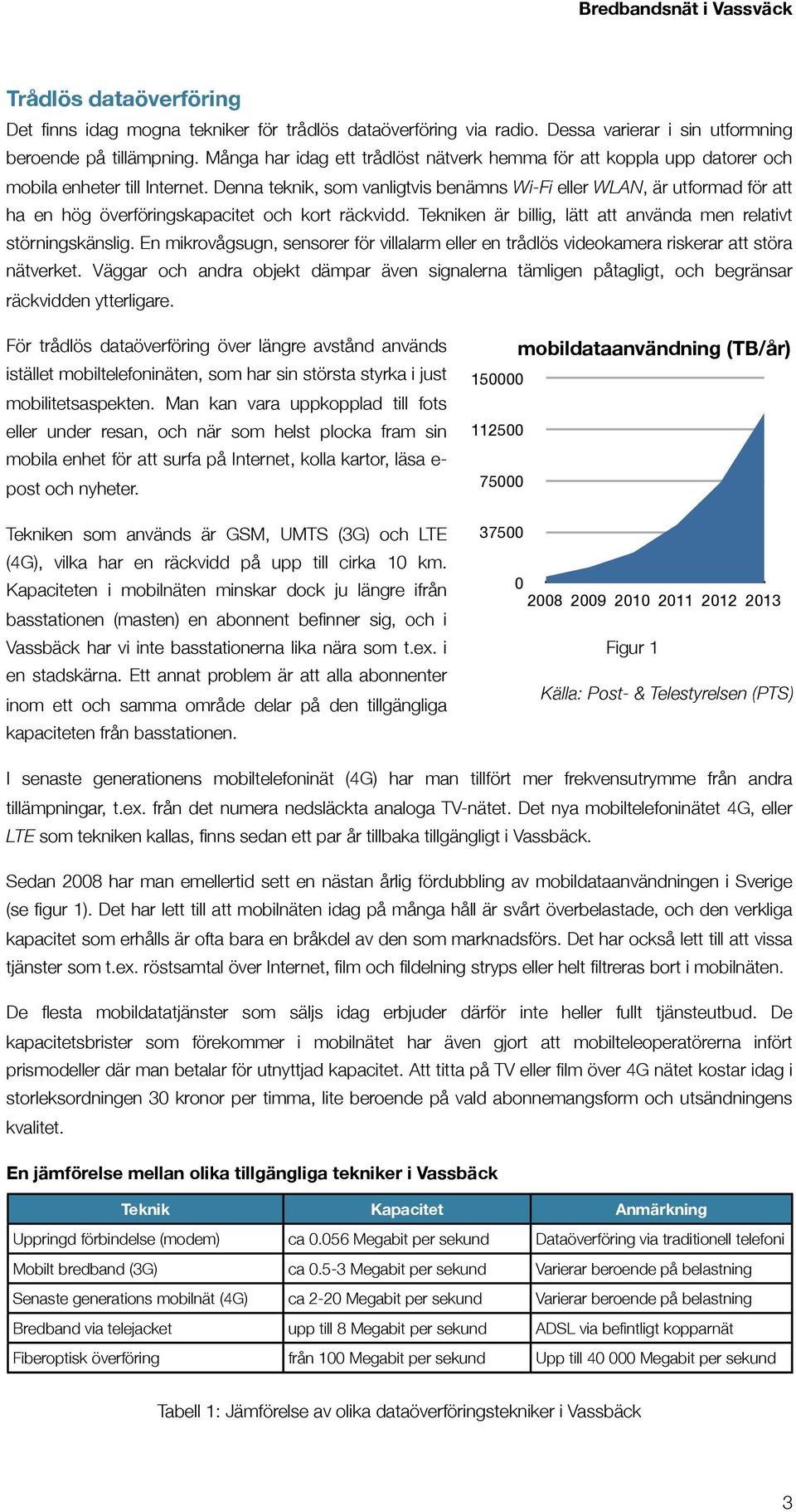 Denna teknik, som vanligtvis benämns Wi-Fi eller WLAN, är utformad för att ha en hög överföringskapacitet och kort räckvidd. Tekniken är billig, lätt att använda men relativt störningskänslig.