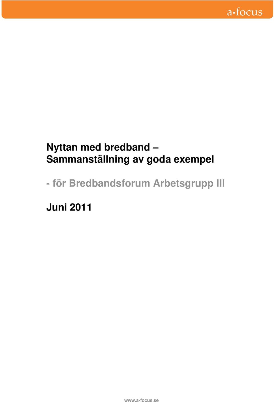 exempel - för Bredbandsforum