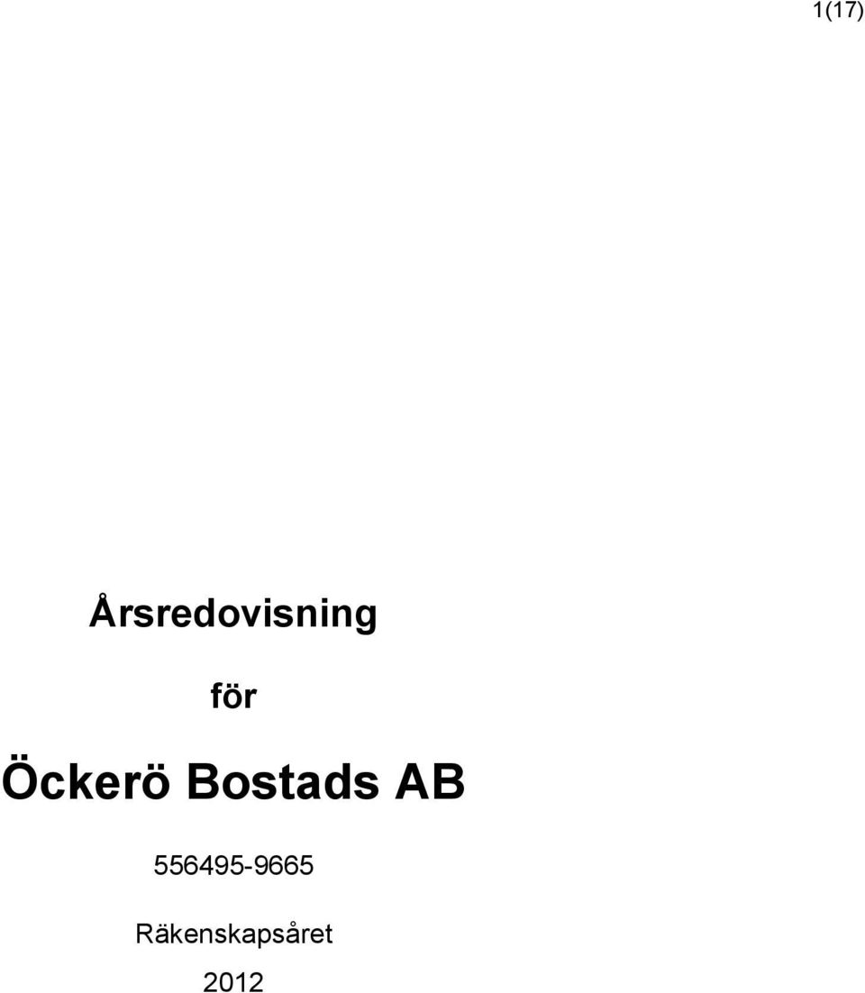 Öckerö Bostads AB