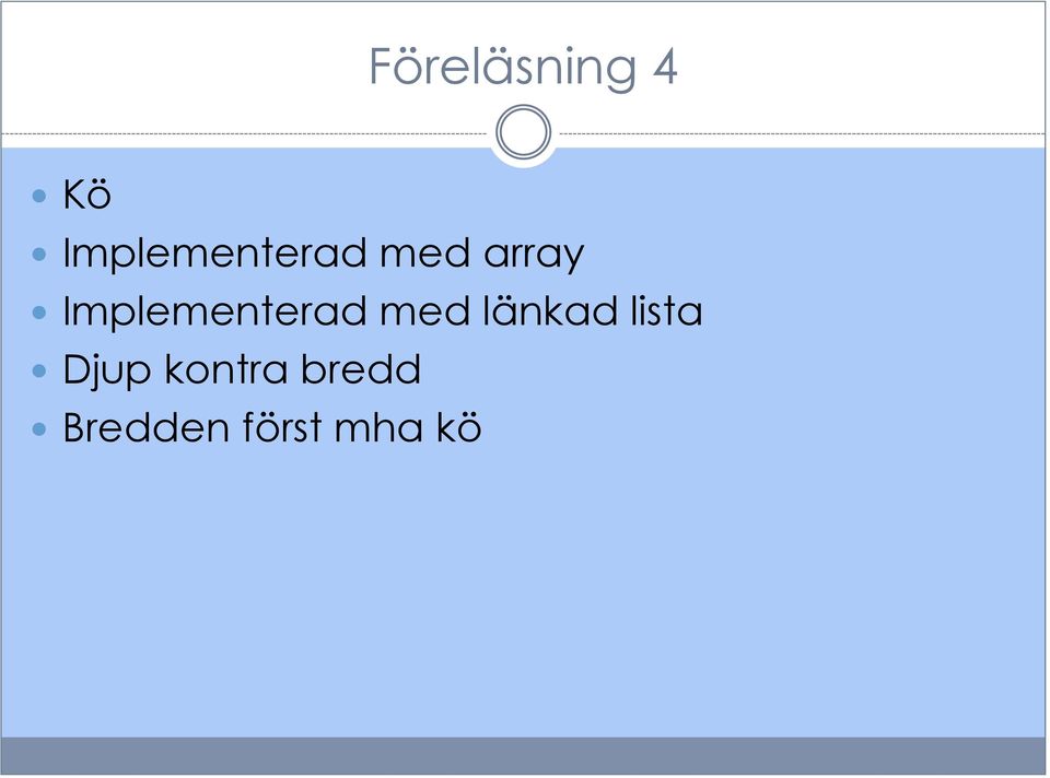 Implementerad med länkad