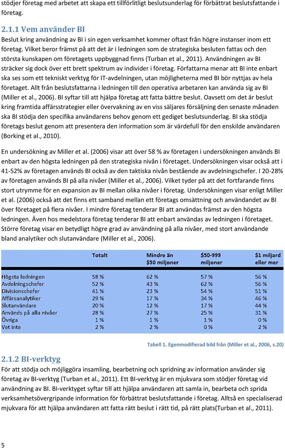 Vilket beror främst på att det är i ledningen som de strategiska besluten fattas och den största kunskapen om företagets uppbyggnad finns (Turban et al., 2011).