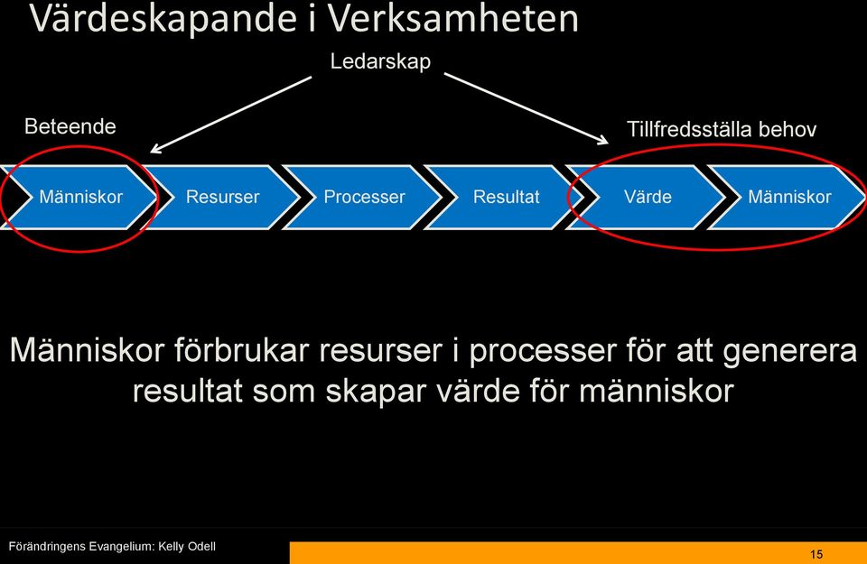 Resultat Värde Människor Människor förbrukar resurser i