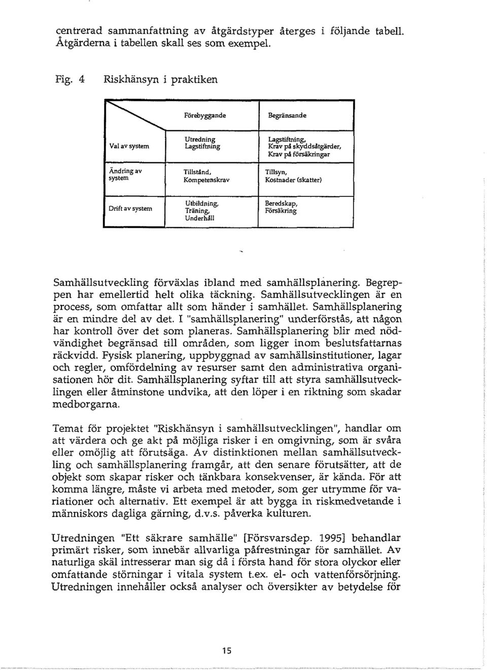 Kostnader (skatter) Dnft av system Utbildning, Träning. Underhdll Beredskap, Fönäknng Samhallsutveckling förväxlas ibland med samhallsplanering. Begreppen har emellertid helt olika täckning.