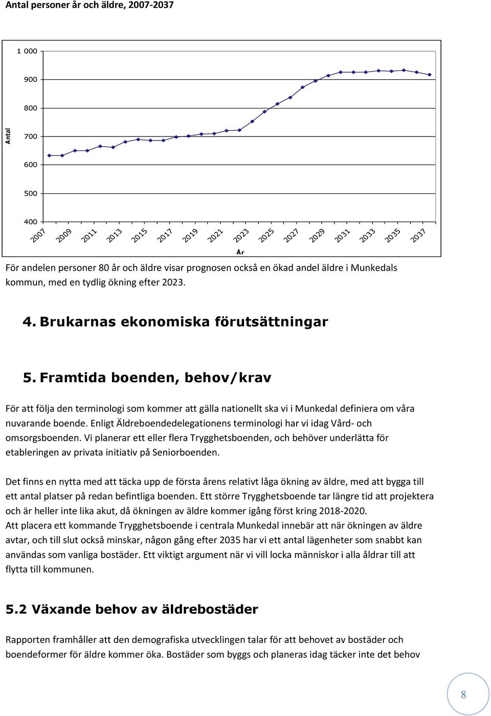 Framtida boenden, behov/krav För att följa den terminologi som kommer att gälla nationellt ska vi i Munkedal definiera om våra nuvarande boende.