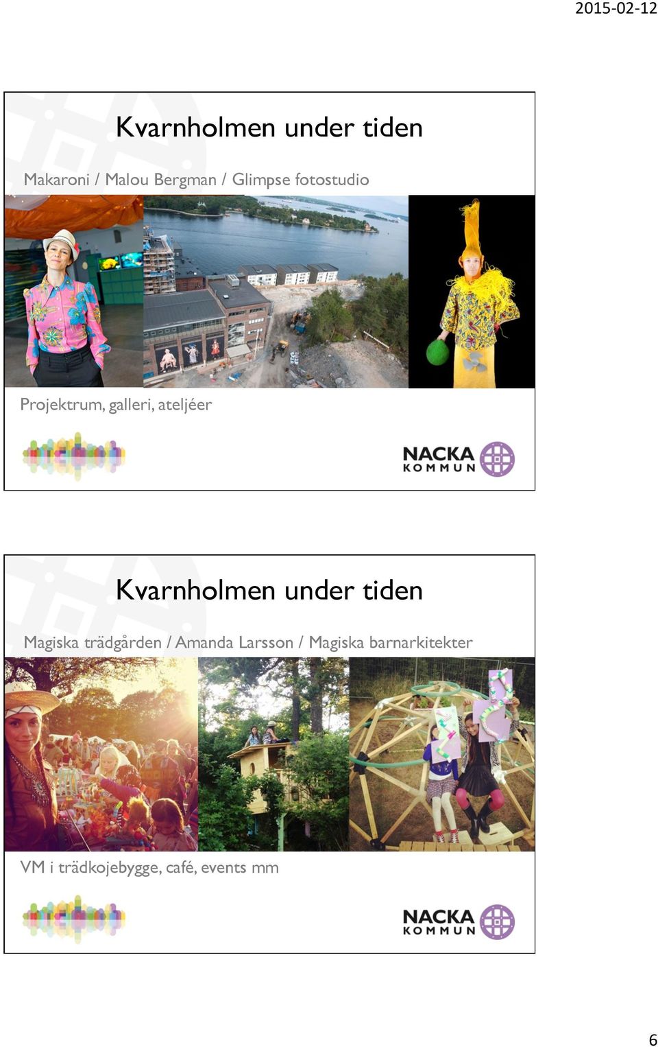 Kvarnholmen under tiden Magiska trädgården / Amanda