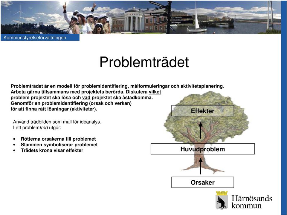 Genomför en problemidentifiering (orsak och verkan) för att finna rätt lösningar (aktiviteter).