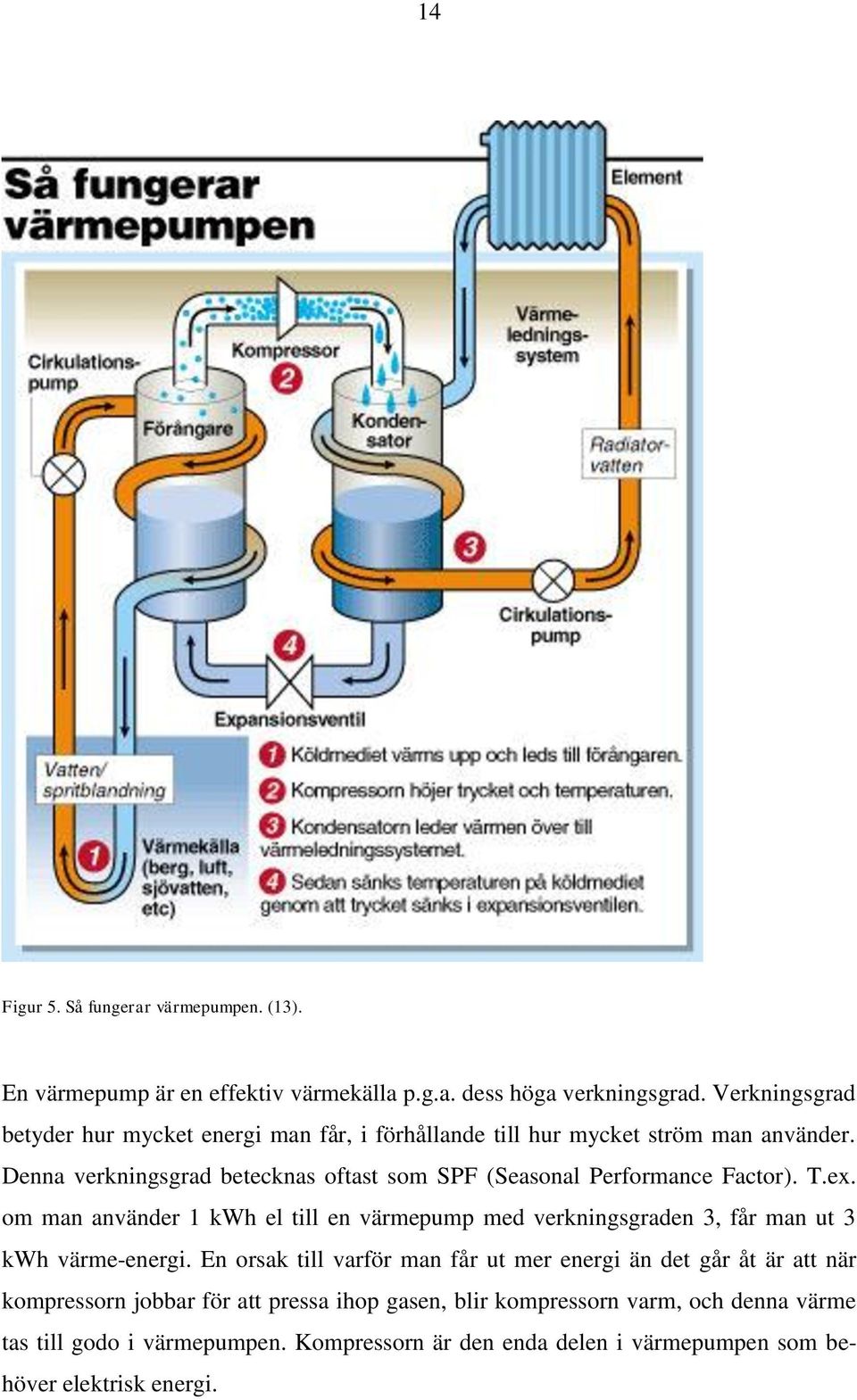 Denna verkningsgrad betecknas oftast som SPF (Seasonal Performance Factor). T.ex.