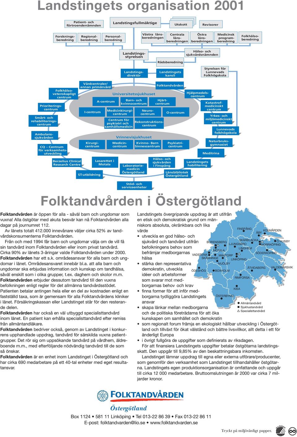 Lunnevads Folkhögskola Ambulanssjukvården Prioriteringscentrum Naturbruksgymnasiet Smärt- och rehabiliteringscentrum Folkhälsovetenskapligt centrum Berzelius Clinical Research Centre Vårdcentraler/