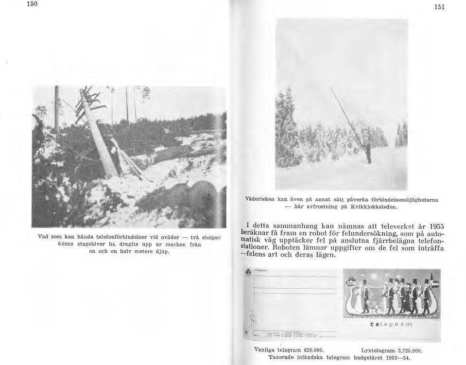 I detta sammanhang kan nämnas alt televerket år 1955 beräknar få fram en robot för felundersökning, som.