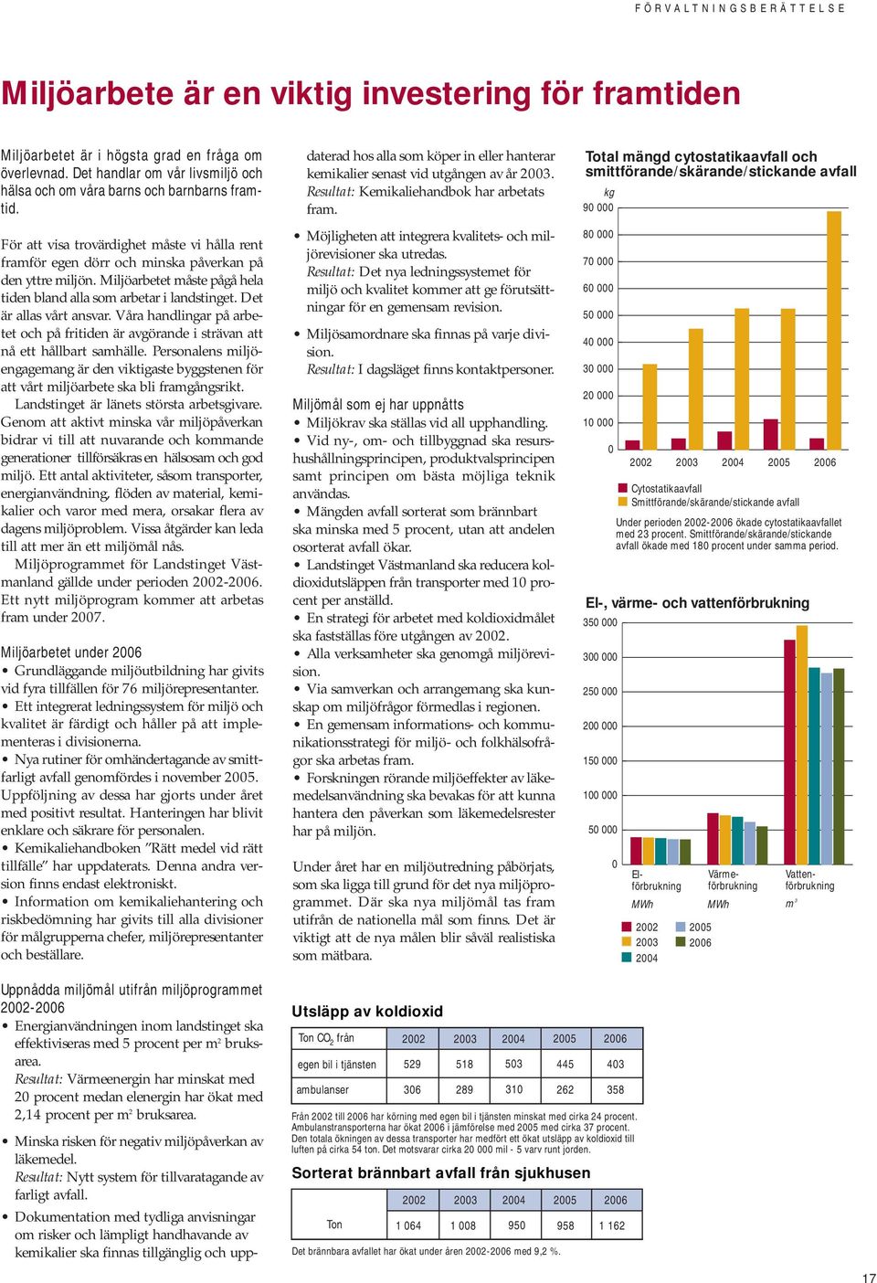 Miljöarbetet måste pågå hela tiden bland alla som arbetar i landstinget. Det är allas vårt ansvar. Våra handlingar på arbetet och på fritiden är avgörande i strävan att nå ett hållbart samhälle.