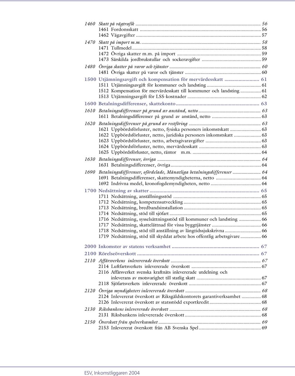 .. 61 1511 Utjämningsavgift för kommuner och landsting... 61 1512 Kompensation för mervärdesskatt till kommuner och landsting... 61 1513 Utjämningsavgift för LSS-kostnader.