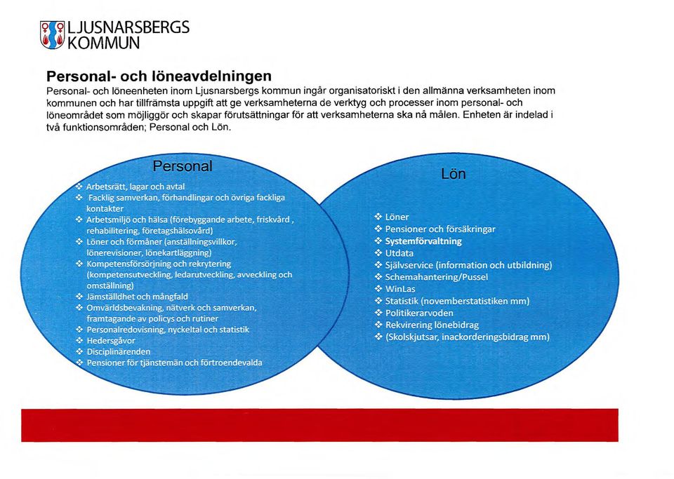 ge verksamheterna de verktyg och processer inom personal- och löneområdet som möjliggör och skapar