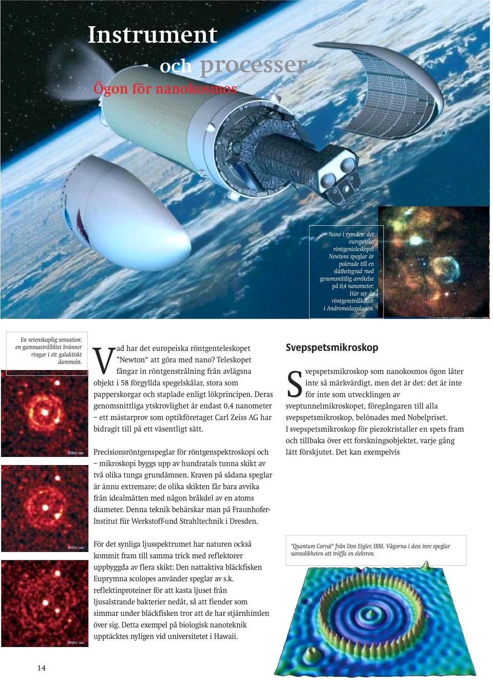 Vad har det europeiska röntgenteleskopet Newton att göra med nano?