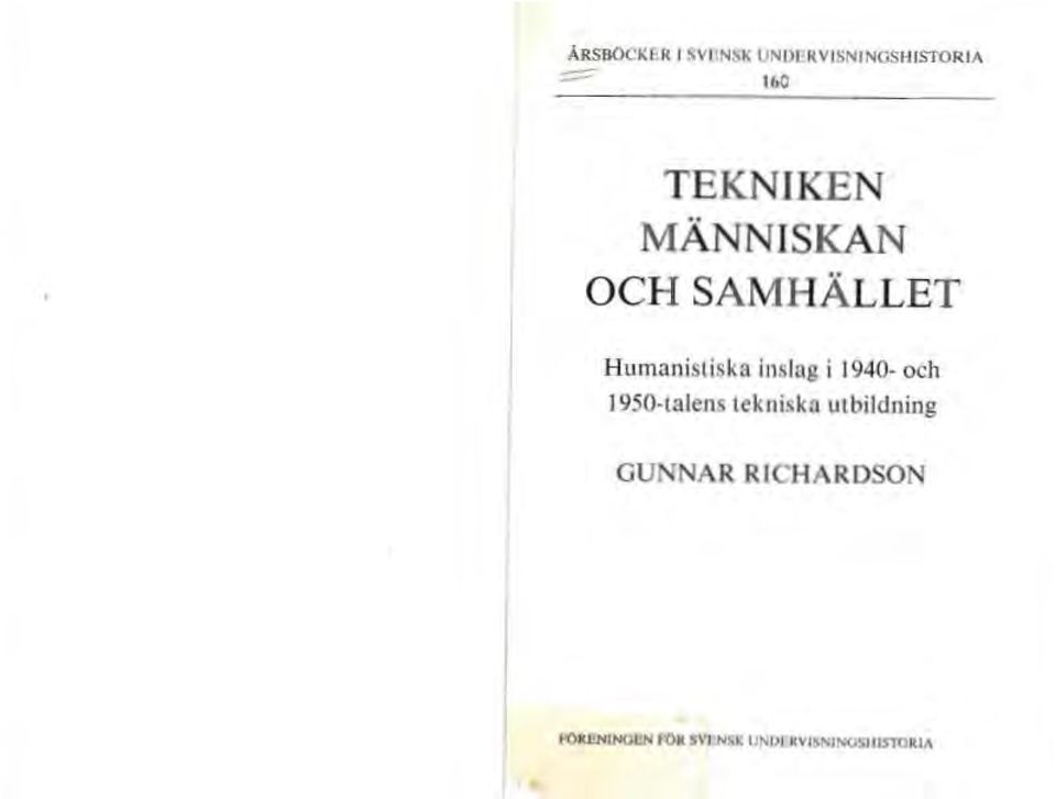 OCH SA MHÄLLET H umanistiska inslog i 1940- och