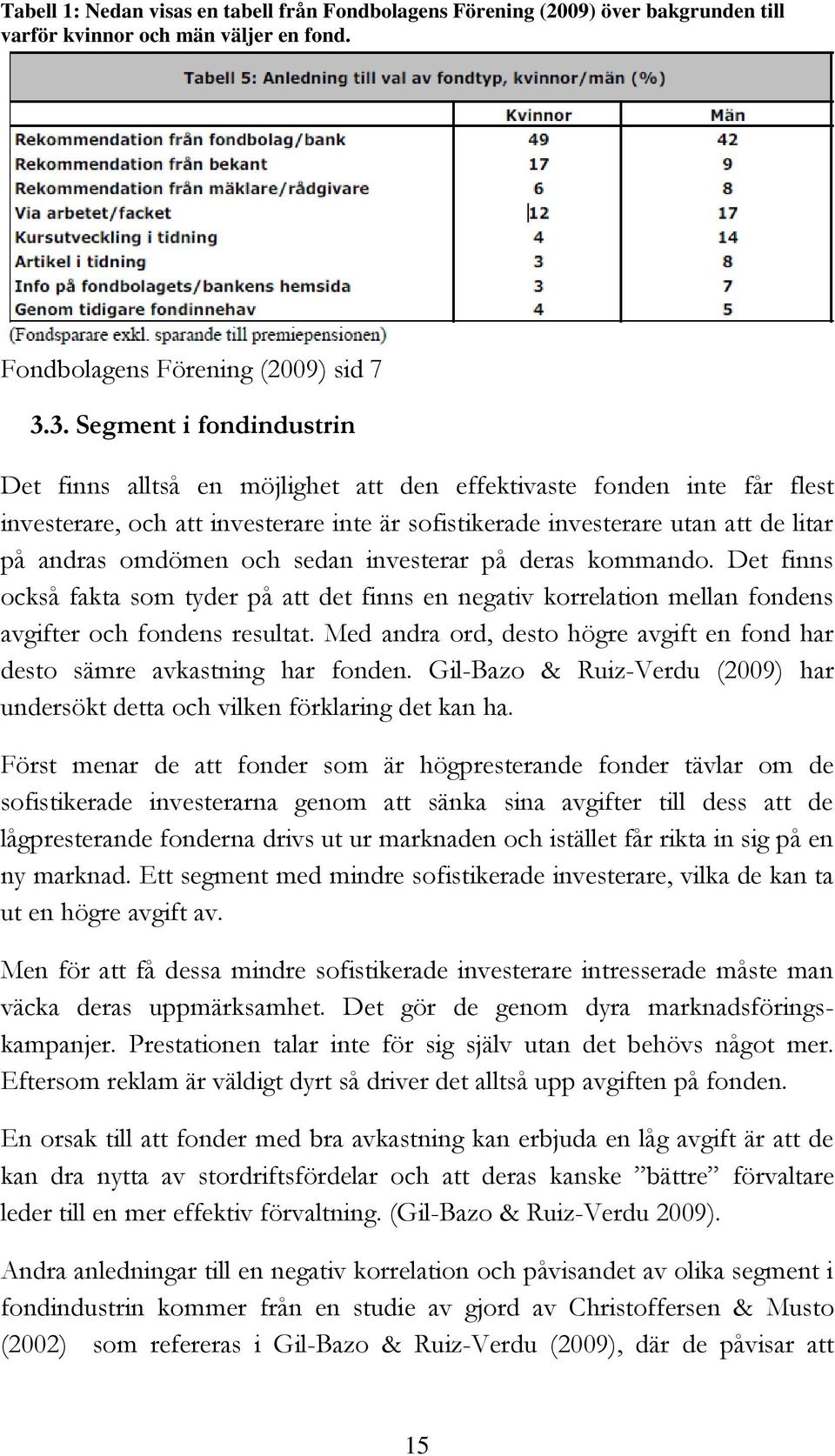 omdömen och sedan investerar på deras kommando. Det finns också fakta som tyder på att det finns en negativ korrelation mellan fondens avgifter och fondens resultat.