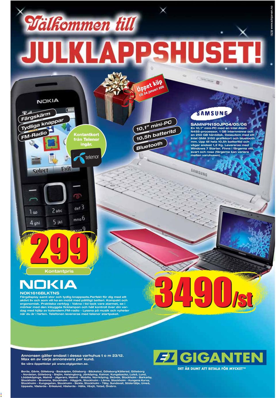 Dessutom med ett Intel GMA 3150 grafikkort och bluetooth mm. Upp till hela 10,5h batteritid och väger endast 1,2 Kg. Levereras med Windows 7 Starter.