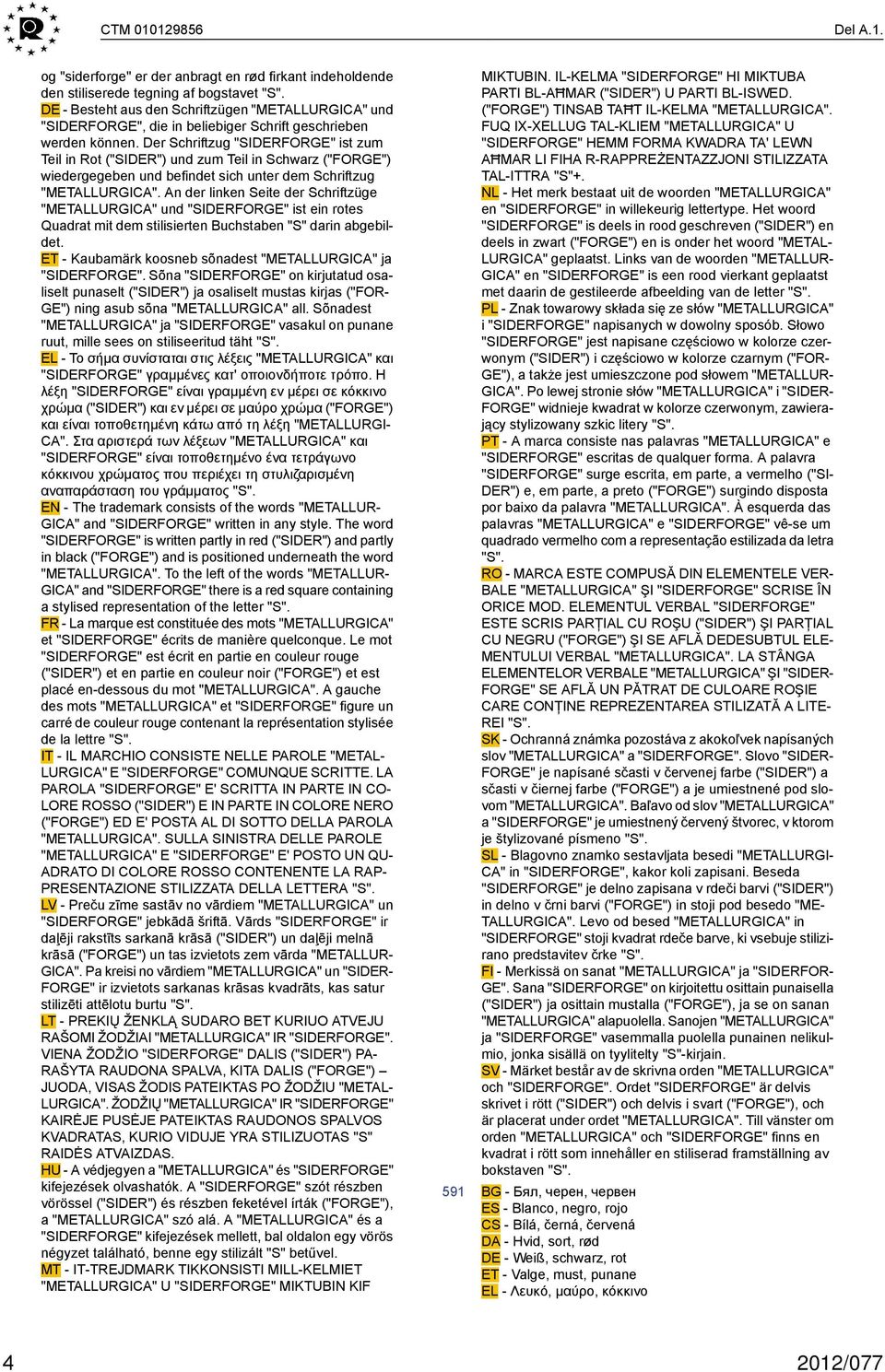 Der Schriftzug "SIRFORGE" ist zum Teil in Rot ("SIR") und zum Teil in Schwarz ("FORGE") wiedergegeben und befindet sich unter dem Schriftzug "METALLURGICA".
