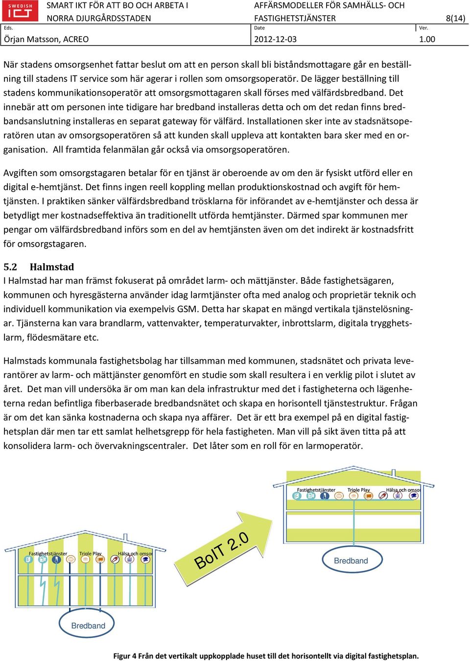 De lägger beställning till stadens kommunikationsoperatör att omsorgsmottagaren skall förses med välfärdsbredband.