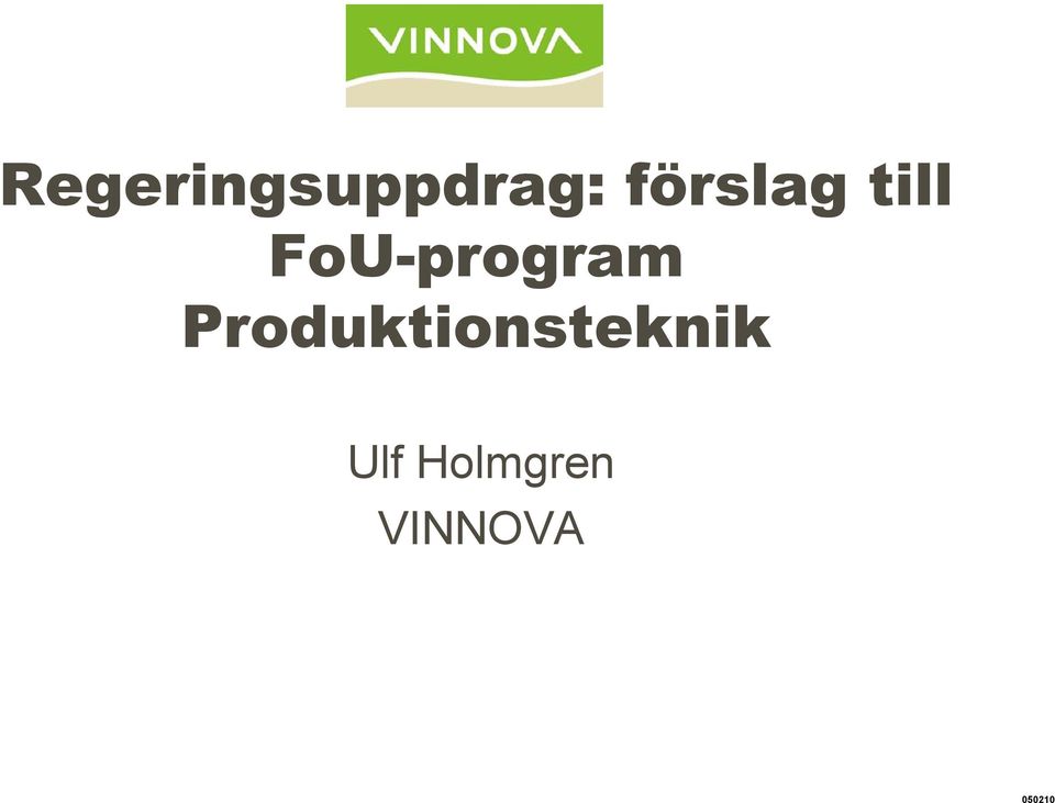 FoU-program