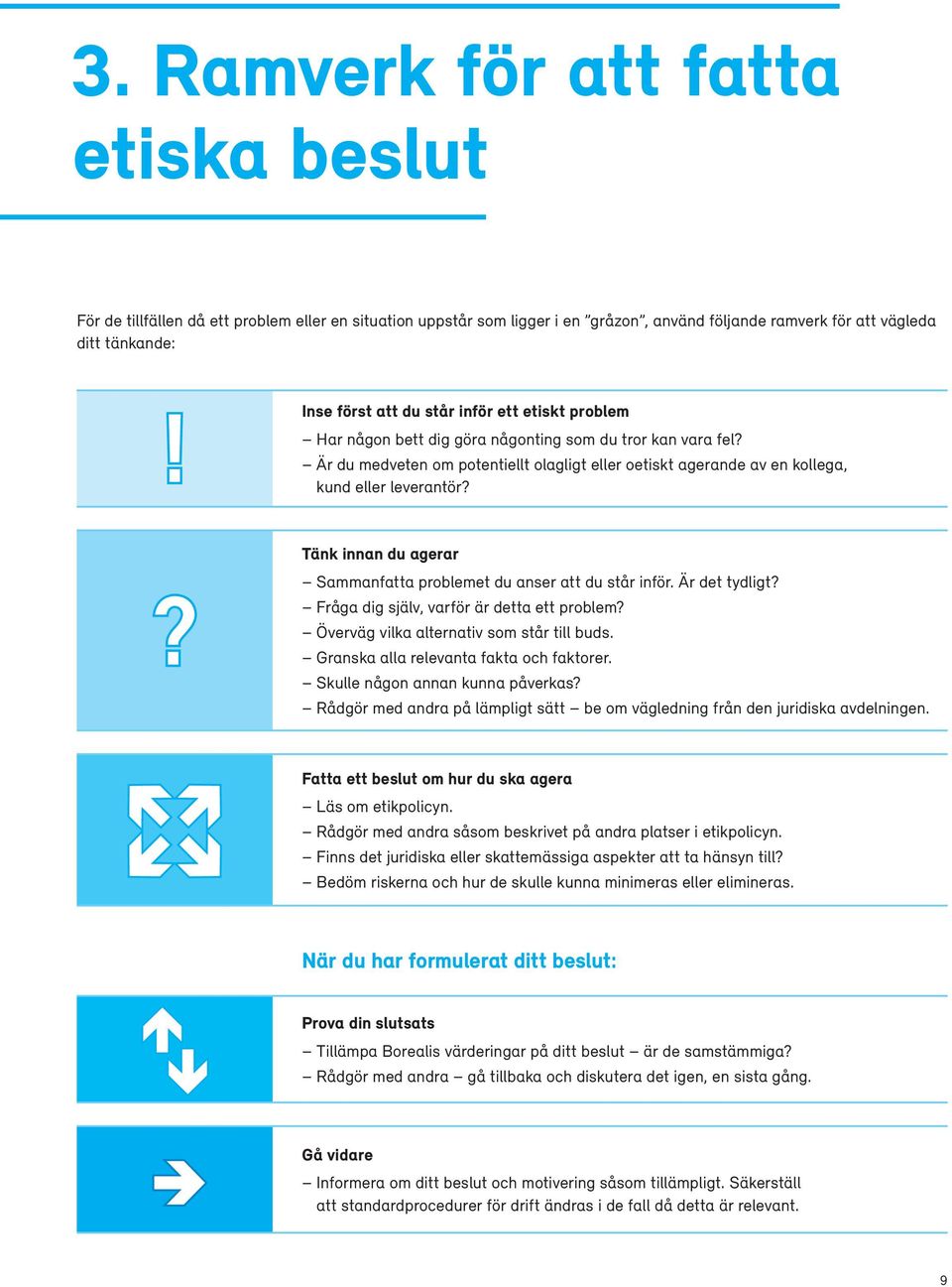 Tänk innan du agerar Sammanfatta problemet du anser att du står inför. Är det tydligt? Fråga dig själv, varför är detta ett problem? Överväg vilka alternativ som står till buds.