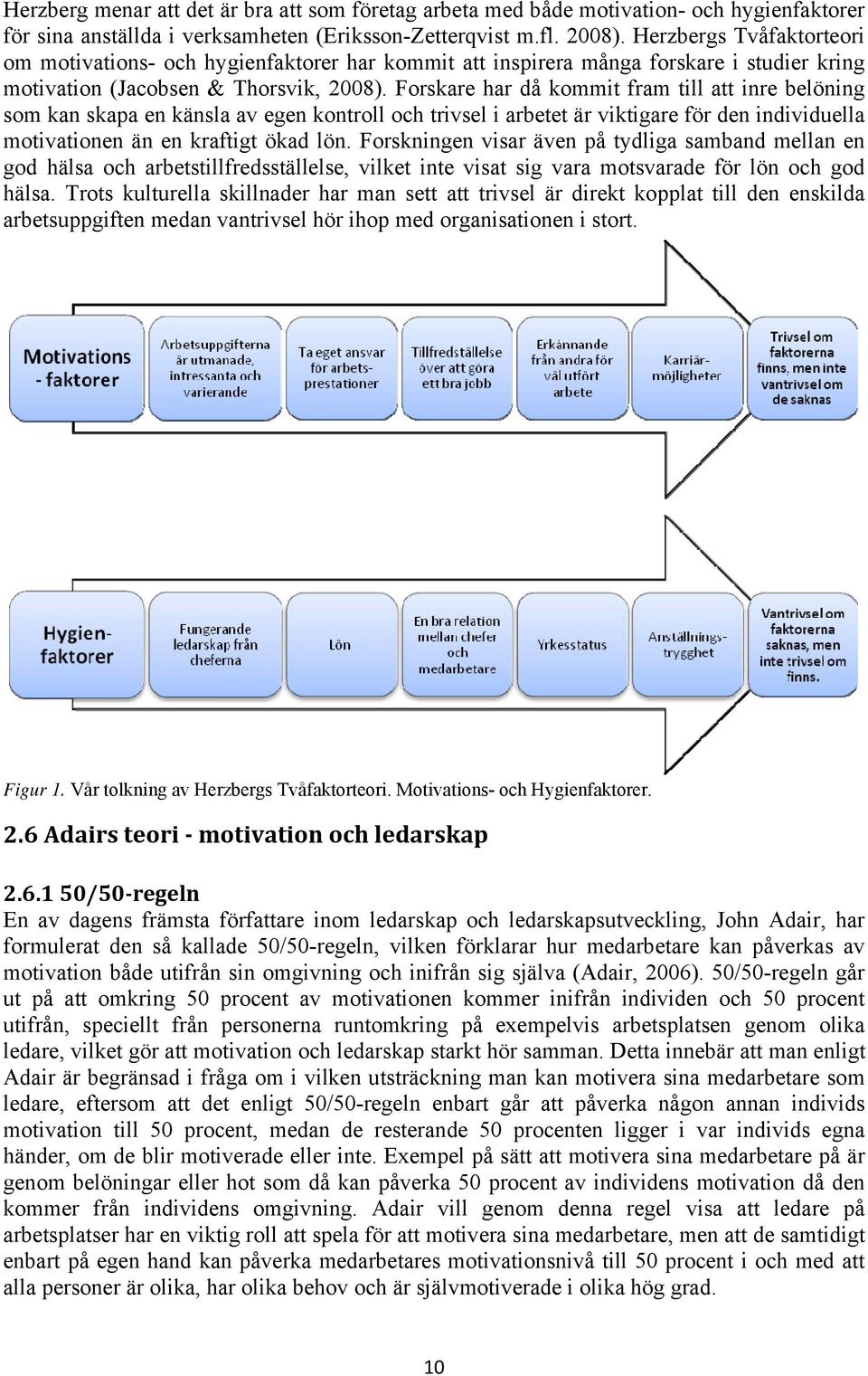 Forskare har då kommit fram till att inre belöning som kan skapa en känsla av egen kontroll och trivsel i arbetet är viktigare för den individuella motivationen än en kraftigt ökad lön.