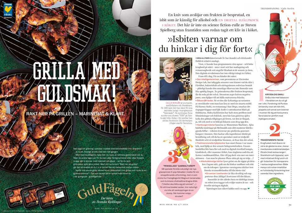 »isbiten varnar om du hinkar i dig för fort«christina Drejenstam/Agent Molly & Co GRILLA MED GULDSMAK! RAKT NER PÅ GRILLEN MARINERAT & KLART.