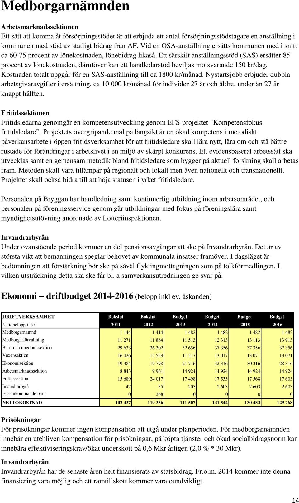 Ett särskilt anställningsstöd (SAS) ersätter 85 procent av lönekostnaden, därutöver kan ett handledarstöd beviljas motsvarande 150 kr/dag.