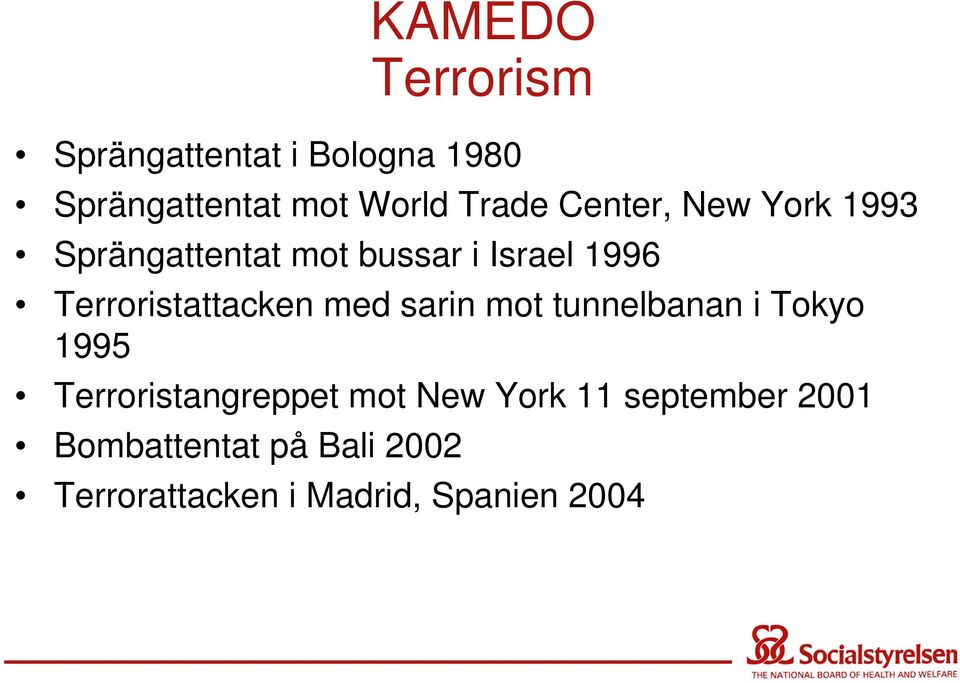 Terroristattacken med sarin mot tunnelbanan i Tokyo 1995 Terroristangreppet