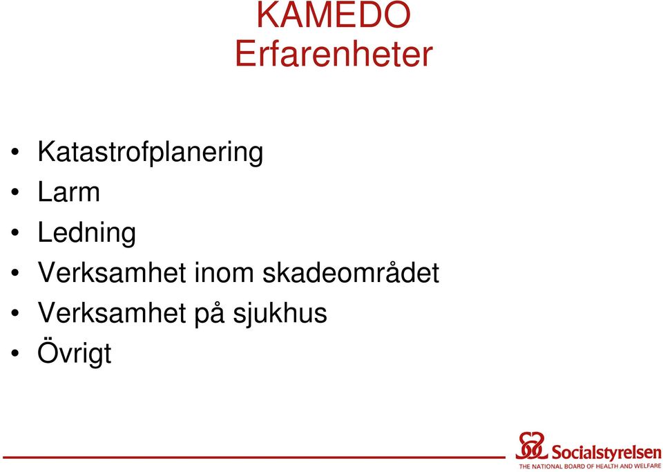 Ledning Verksamhet inom