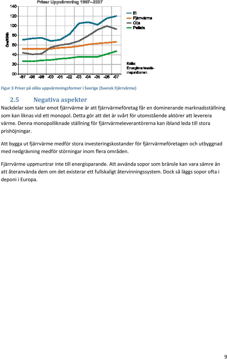 Detta gör att det är svårt för utomstående aktörer att leverera värme. Denna monopolliknade ställning för fjärrvärmeleverantörerna kan ibland leda till stora prishöjningar.