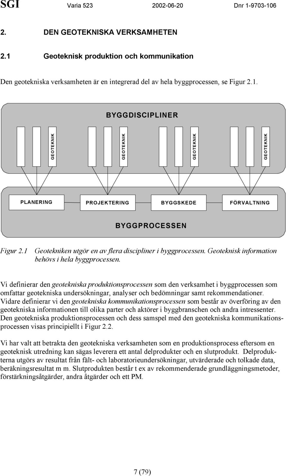 Geoteknisk information behövs i hela byggprocessen.