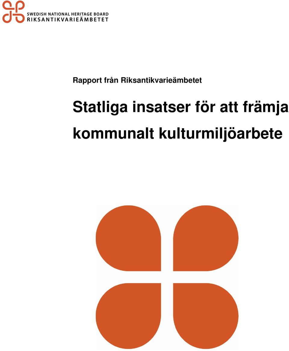Statliga insatser för