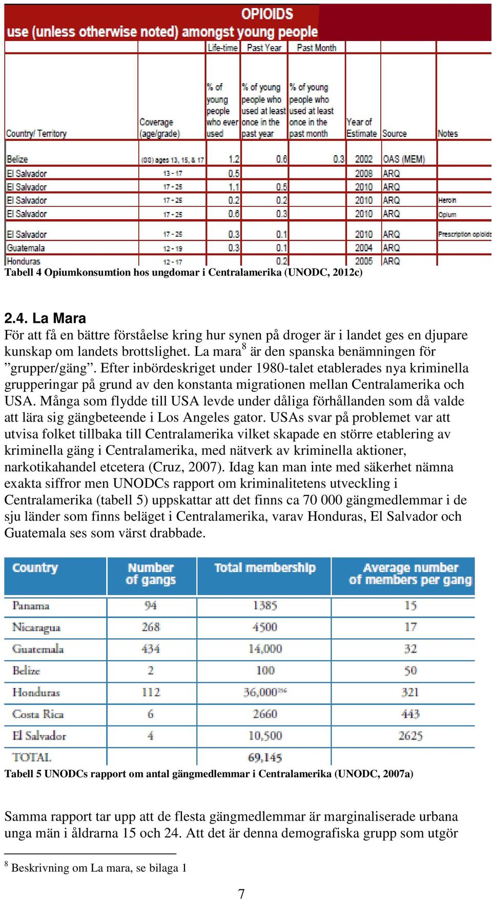 Efter inbördeskriget under 1980-talet etablerades nya kriminella grupperingar på grund av den konstanta migrationen mellan Centralamerika och USA.