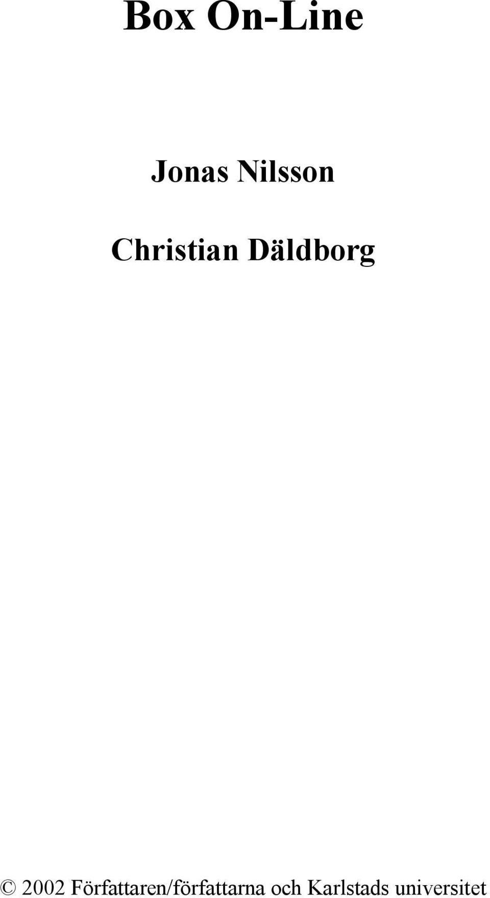 Däldborg 2002