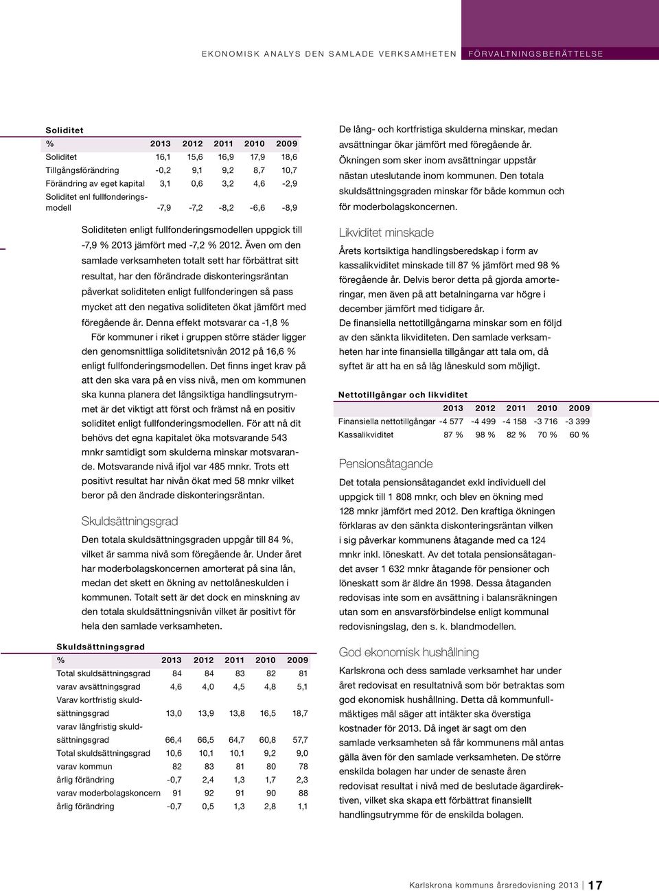 -7,9 % 2013 jämfört med -7,2 % 2012.