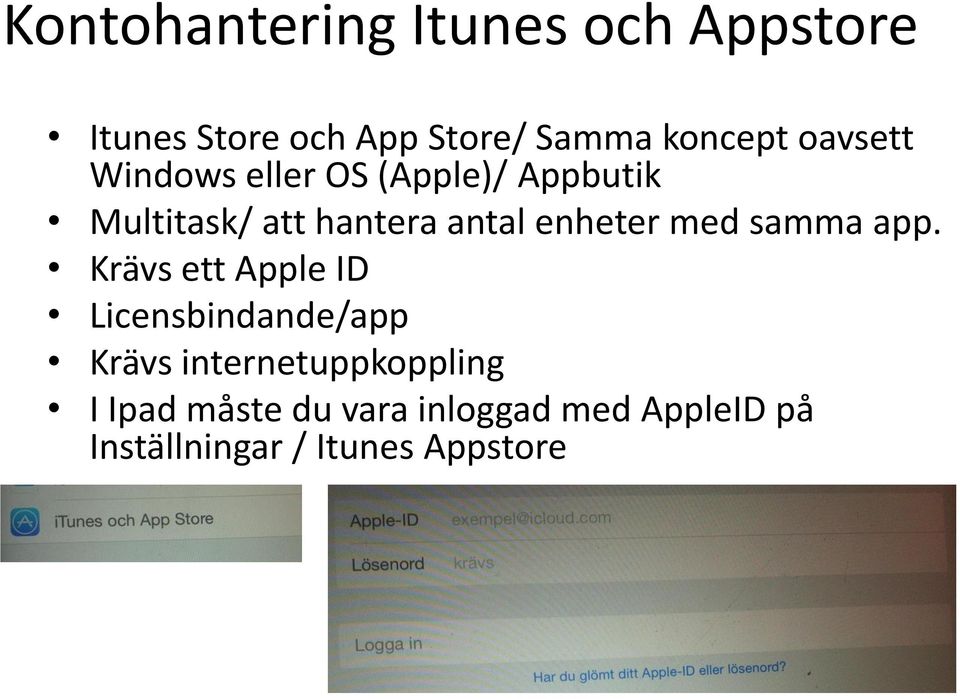 enheter med samma app.