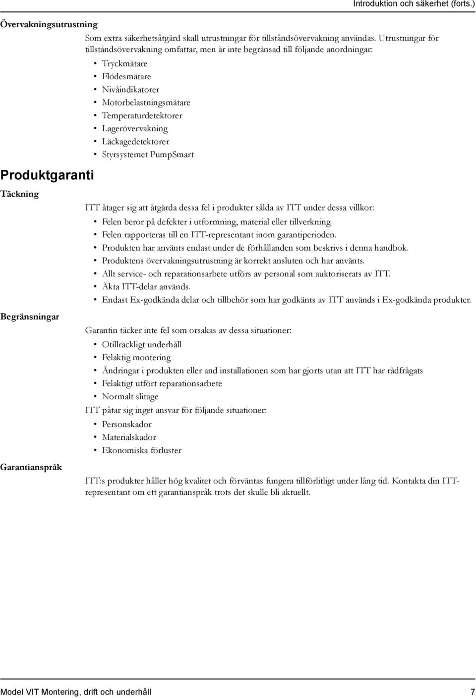 Läckagedetektorer Styrsystemet PumpSmart Introduktion och säkerhet (forts.