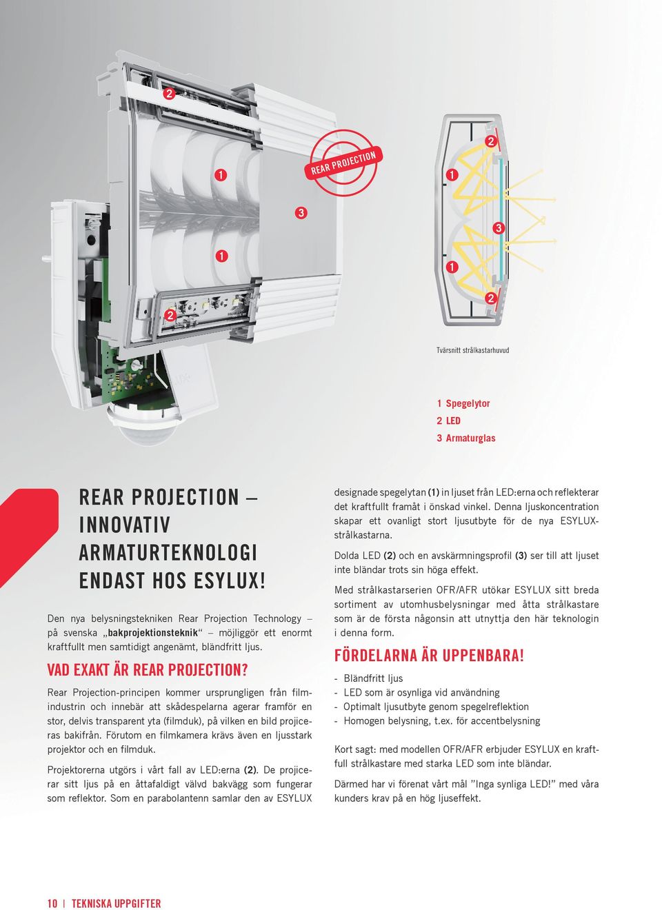 Rer Projection-principen kommer ursprungligen från filmindustrin och innebär tt skådespelrn gerr frmför en stor, delvis trnsprent yt (filmduk), på vilken en bild projicers bkifrån.