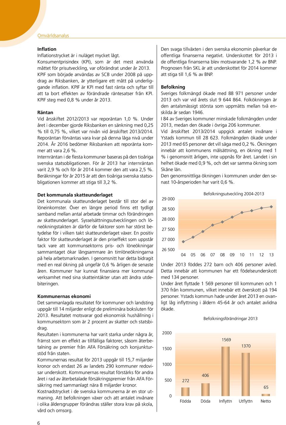 KPIF är KPI med fast ränta och syftar till att ta bort effekten av förändrade räntesatser från KPI. KPIF steg med 0,8 % under år. Räntan Vid årsskiftet 2012/ var reporäntan 1,0 %.