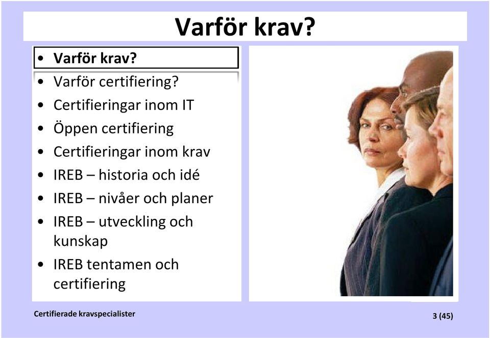 krav IREB historia och idé IREB nivåer och planer IREB