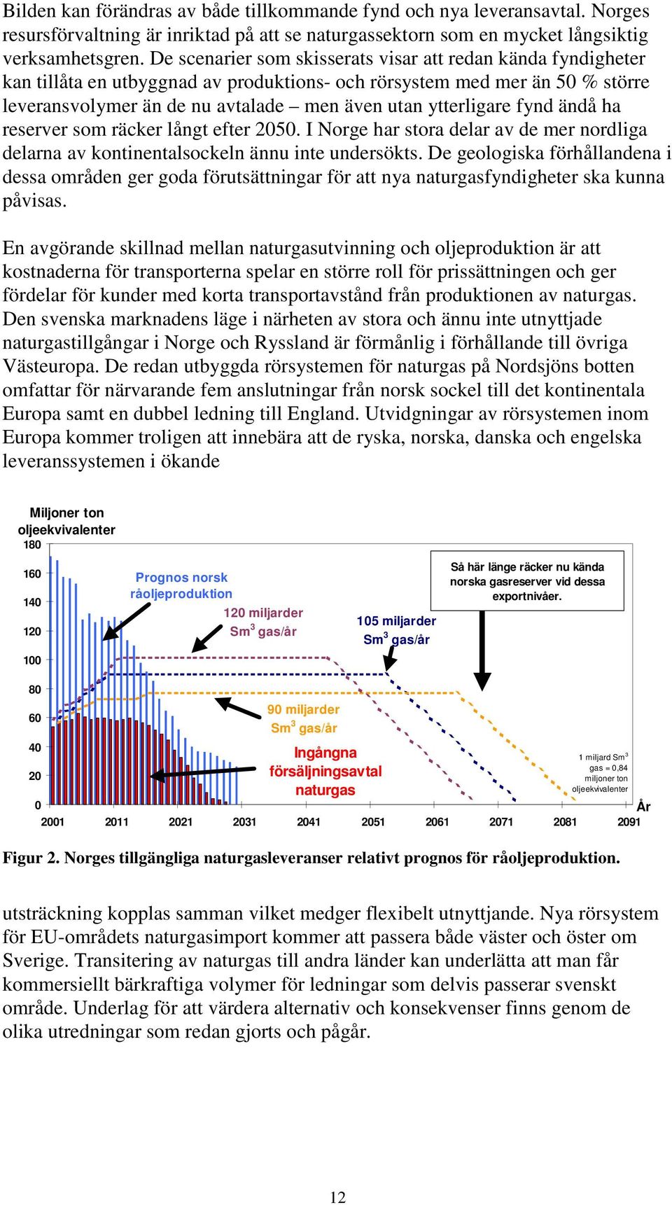 fynd ändå ha reserver som räcker långt efter 2050. I Norge har stora delar av de mer nordliga delarna av kontinentalsockeln ännu inte undersökts.