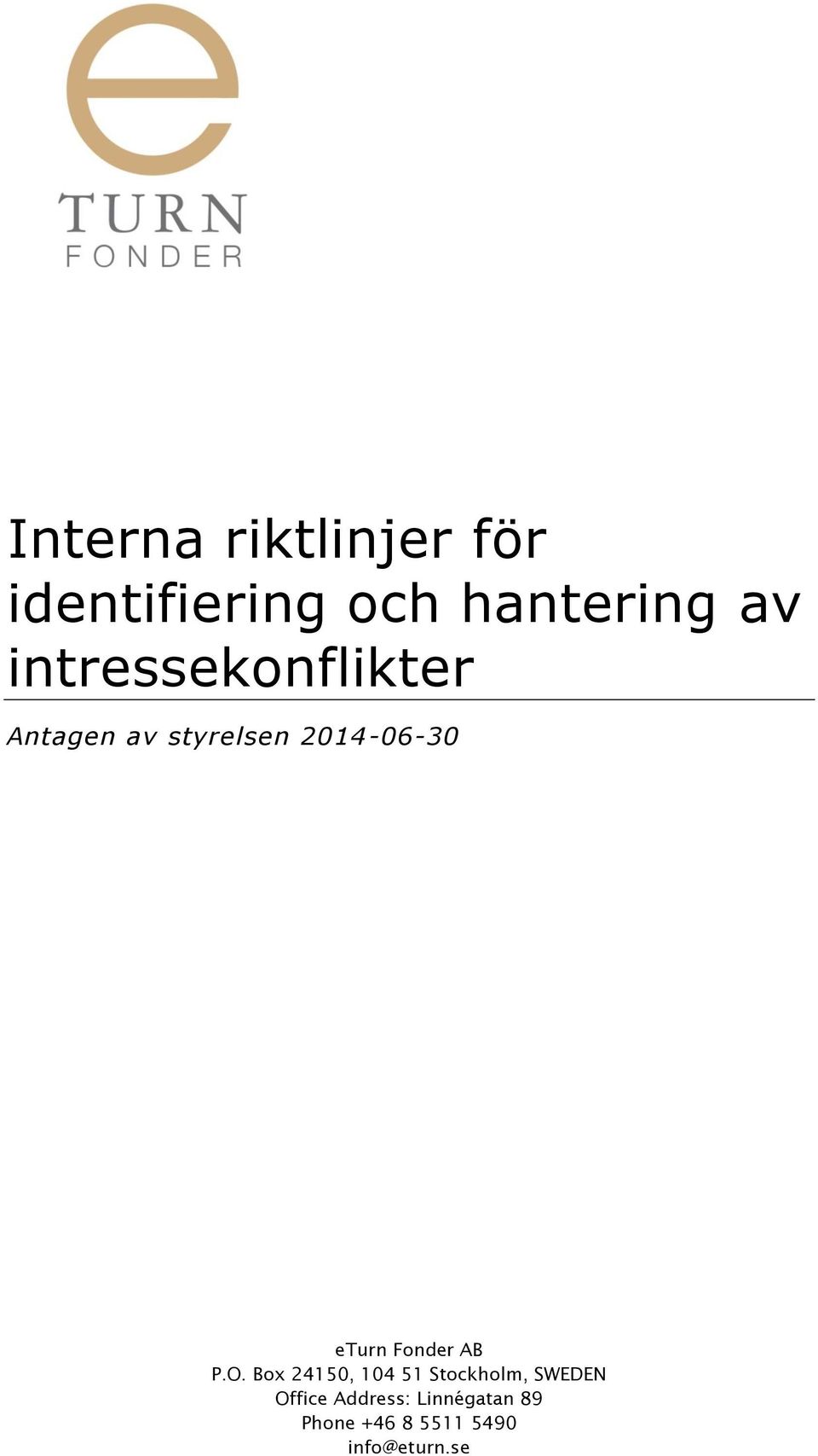 Fonder AB P.O.