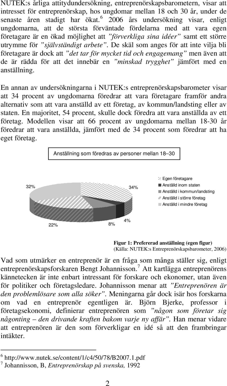 självständigt arbete.