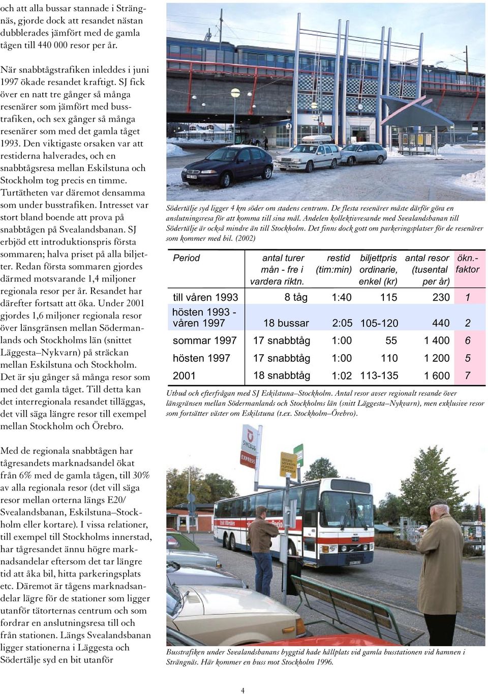 SJ fick över en natt tre gånger så många resenärer som jämfört med busstrafiken, och sex gånger så många resenärer som med det gamla tåget 1993.