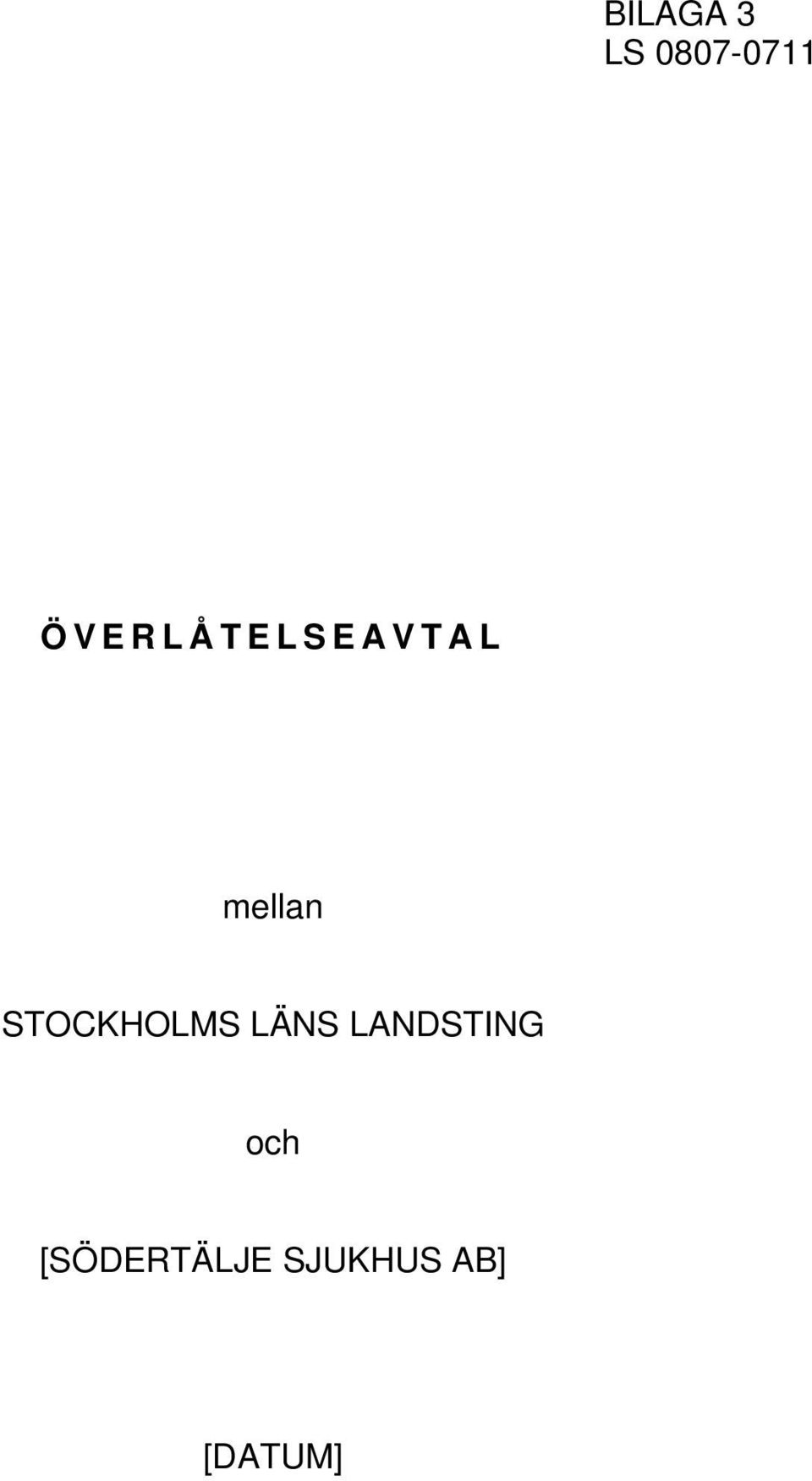 STOCKHOLMS LÄNS LANDSTING