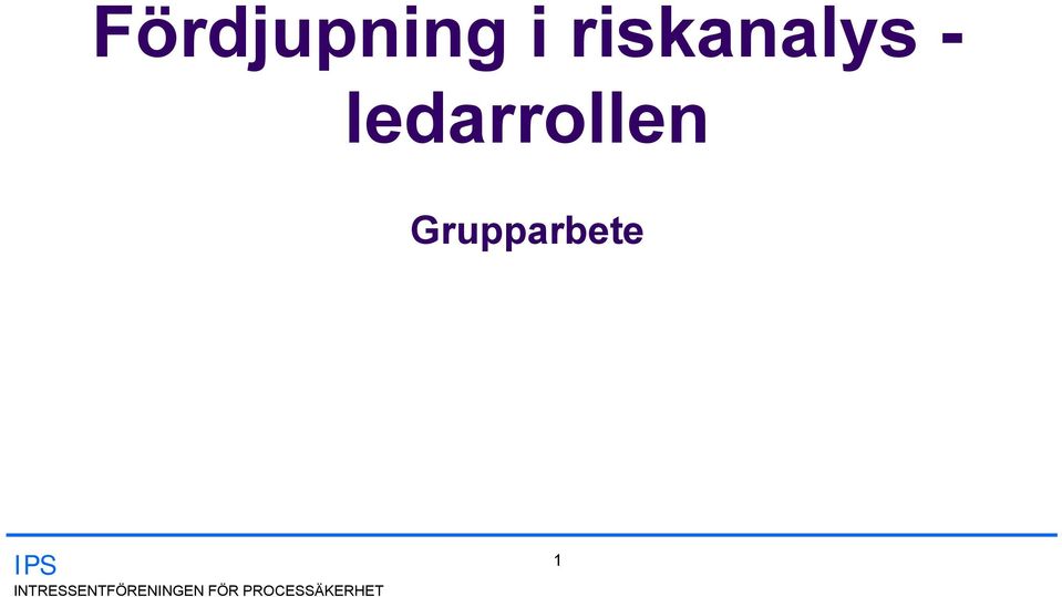 ledarrollen Grupparbete