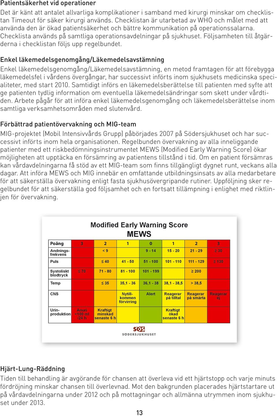 Följsamheten till åtgärderna i checklistan följs upp regelbundet.