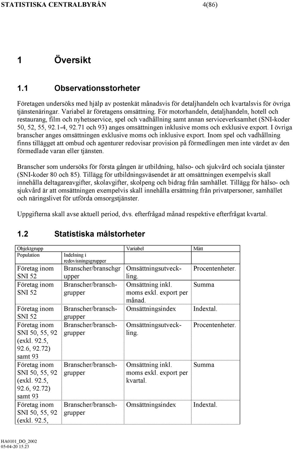 71 och 93) anges omsättningen inklusive moms och exklusive export. I övriga branscher anges omsättningen exklusive moms och inklusive export.