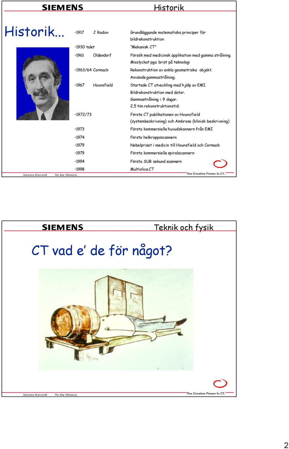 Bildrekonstruktion med dator. Gammastrålning i 9 dagar. 2,5 tim rekonstruktionstid.